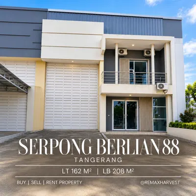 Gudang Siap Huni di Kawasan Pergudangan Serpong Berlian 88 Tangerang